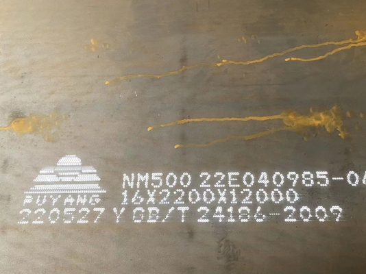 NM500 Abrasion Resistance Steel Wear Plates 6.5' - 7.2' Width